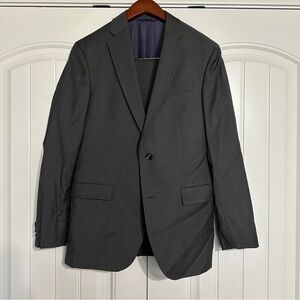 38R Dark Gray Ted Baker London Wool Suit